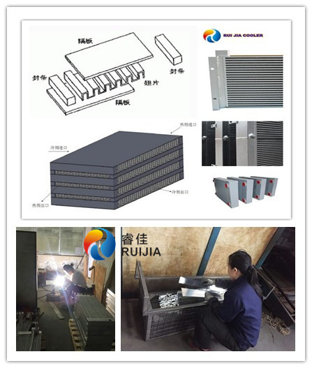 睿佳油冷却器生产场景