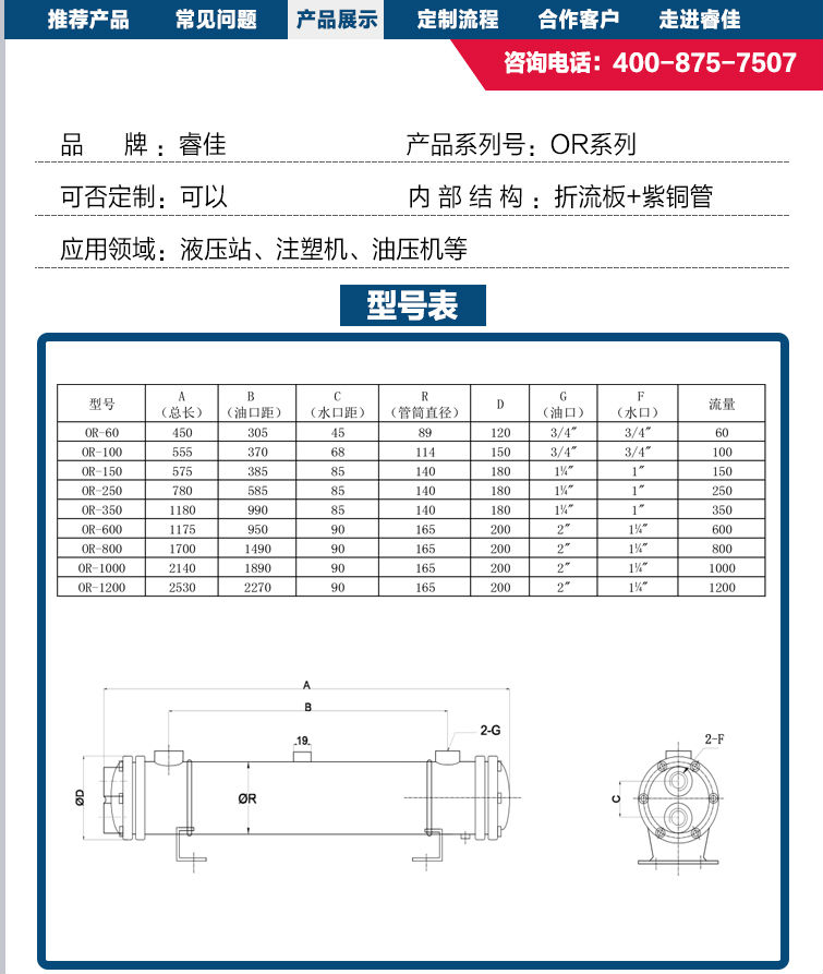 油压机水冷式油冷却器OR-1000产品展示2.jpg
