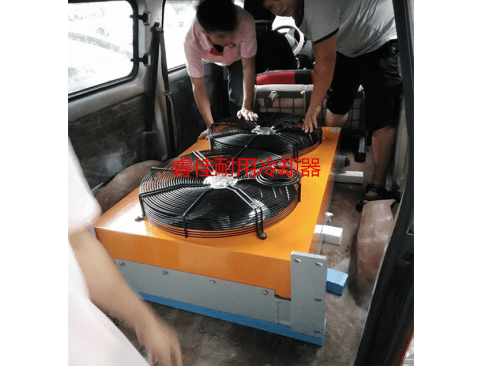 【深圳】客户上门，风冷式液压油换热器选型